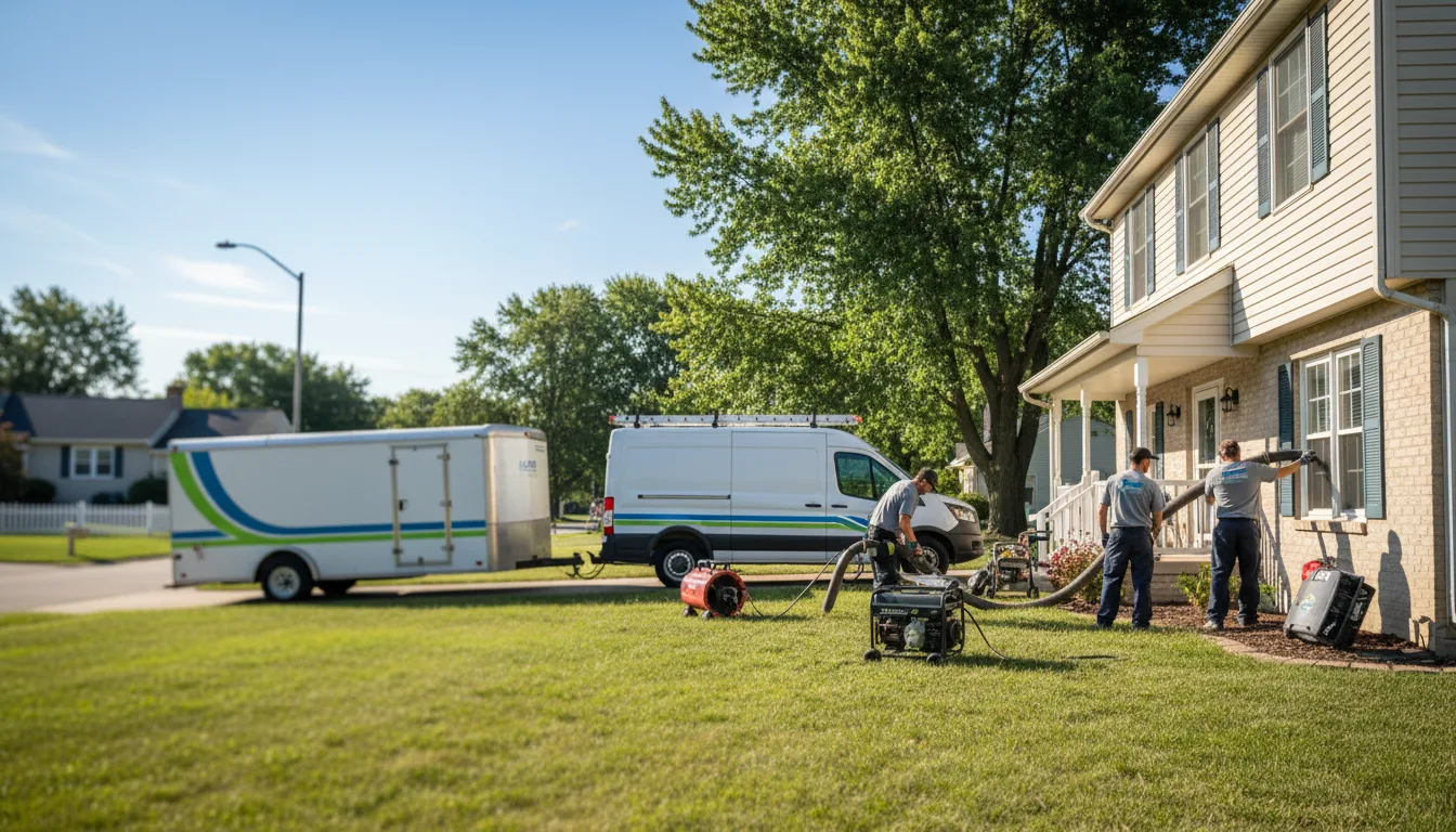 Flooded Basement Restoration And Cleanup With Repair in Bushton, KS near me